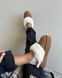 Уггі з відкритою п`ятою на потовщеній підошві з резинкою кемал 1395 фото 2