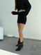 Чорні замшеві ботильйони на шпильці із золотим ланцюжком 2289 фото 9