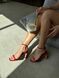 Босоніжки лаковані з тонкими ремінцями червоні 368 фото 1