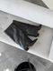 Високі чорні чоботи з гострим носком і ремінцем 2219 фото 3