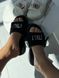 Шльопанці в стилі Miu Miu чорні 833 фото 2